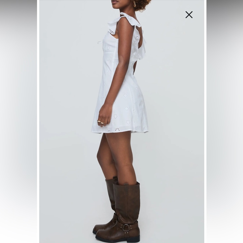 Besiana Cotton Broderie Anglaise Mini Sundress - Picture 3 of 7